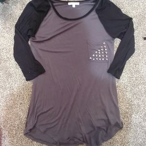 Studded baseball tshirt